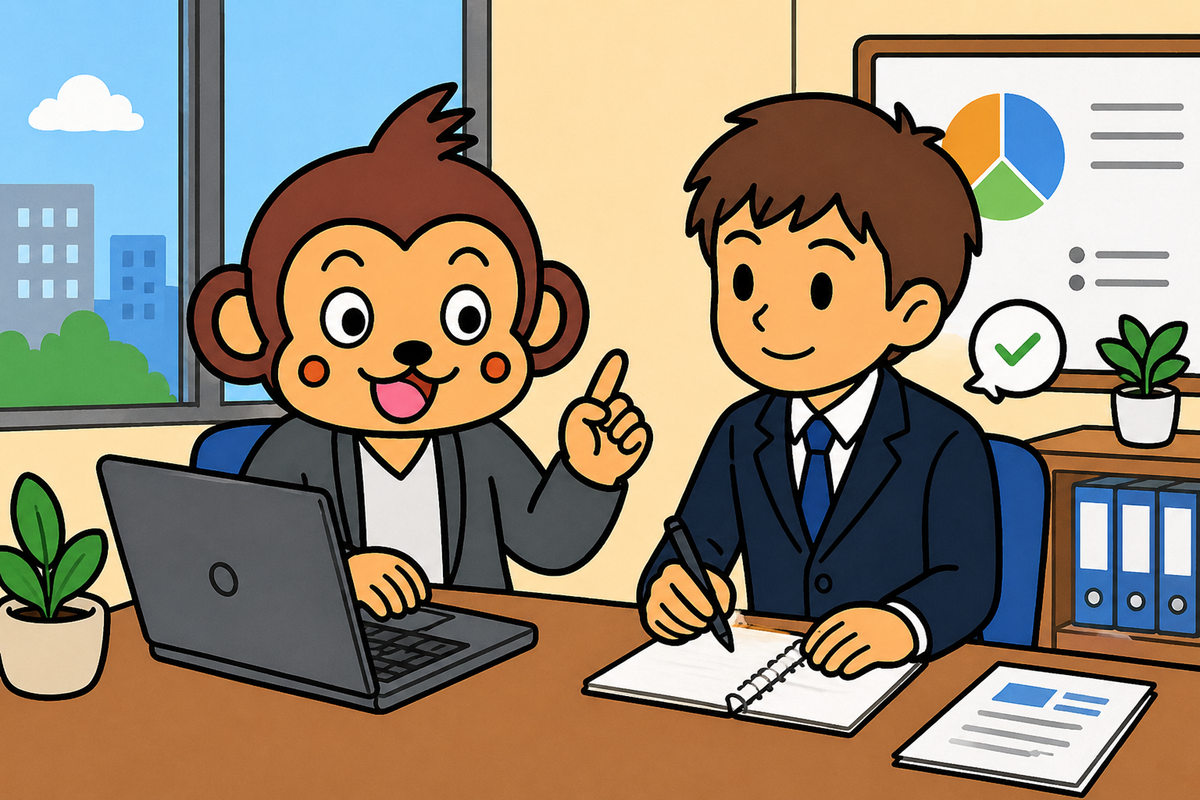 自分の仕事をする一方で、新入社員の教育もしている。