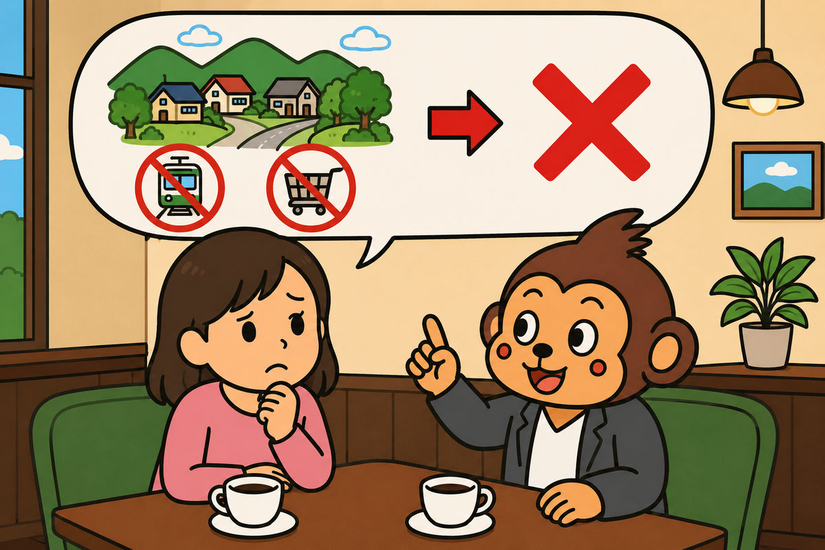 たとえ静かな町でも、交通や買い物に不便なら住みたくない。
