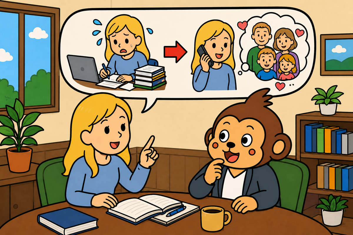たとえ忙しくても、国の家族には電話するようにしている。