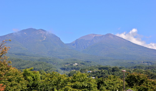 三重式火山・浅間山。(25.9.27)