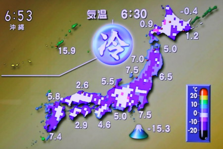 「花冷え」の列島。(26.4.7)