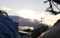 晴れて来た西空の太陽。(27.1.23)