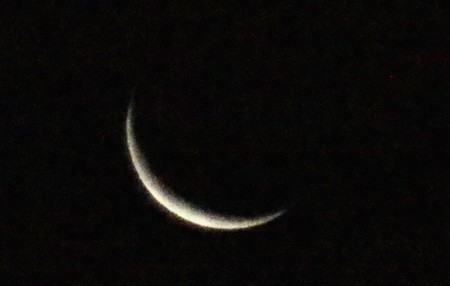 「霜月二十七日」のお月さま。(31.1.3)(6:04)