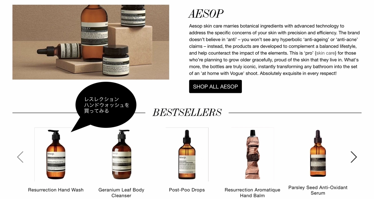 Aesopを安く買う方法 国内でイソップを買うと高いので海外通販で安く購入してみた 購入方法編