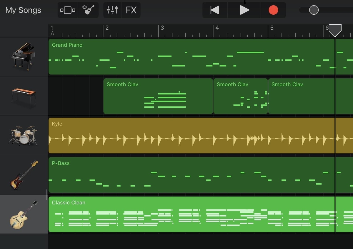 Ipad Mini 2019 と Apple Pencil で作曲してみた Garageband