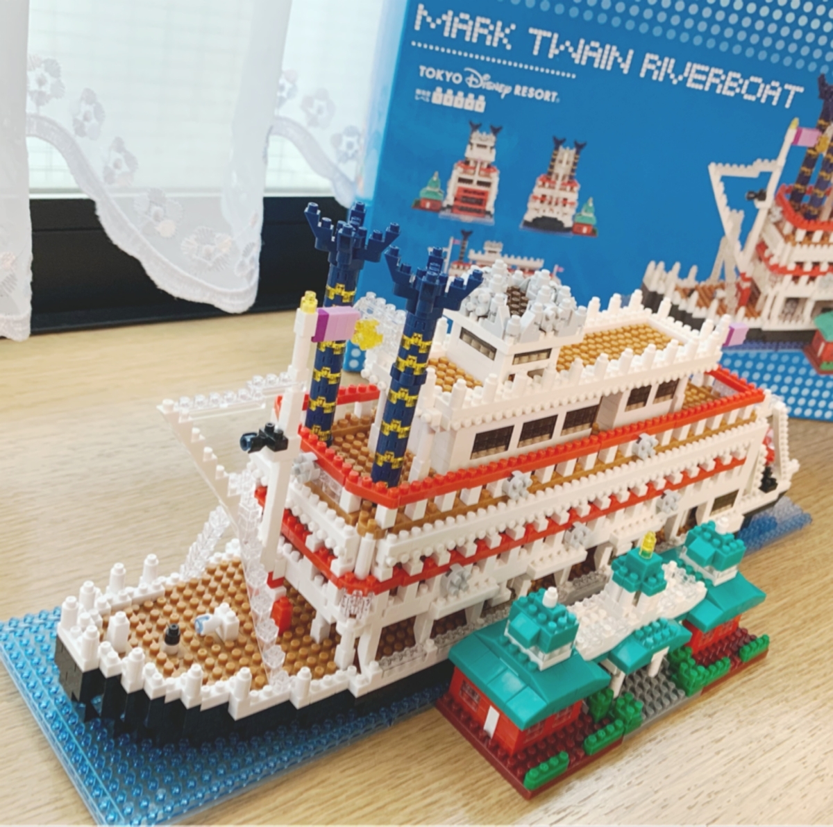 ナノブロックのマークトウェイン号完成🚢 - これからはゆっくり。。。