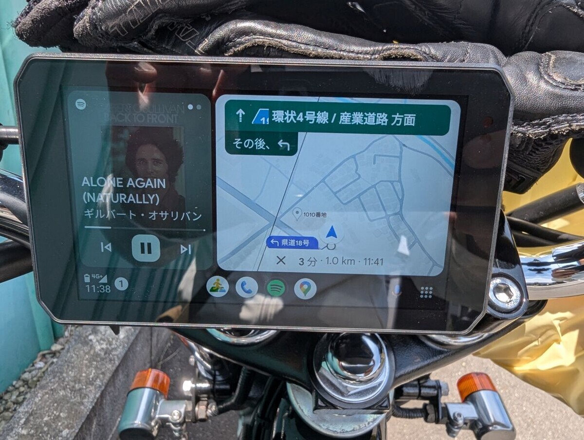 SR400: TanaxのSmart Ride Monitor AIO-5 Playを取り付けた - 文書生活