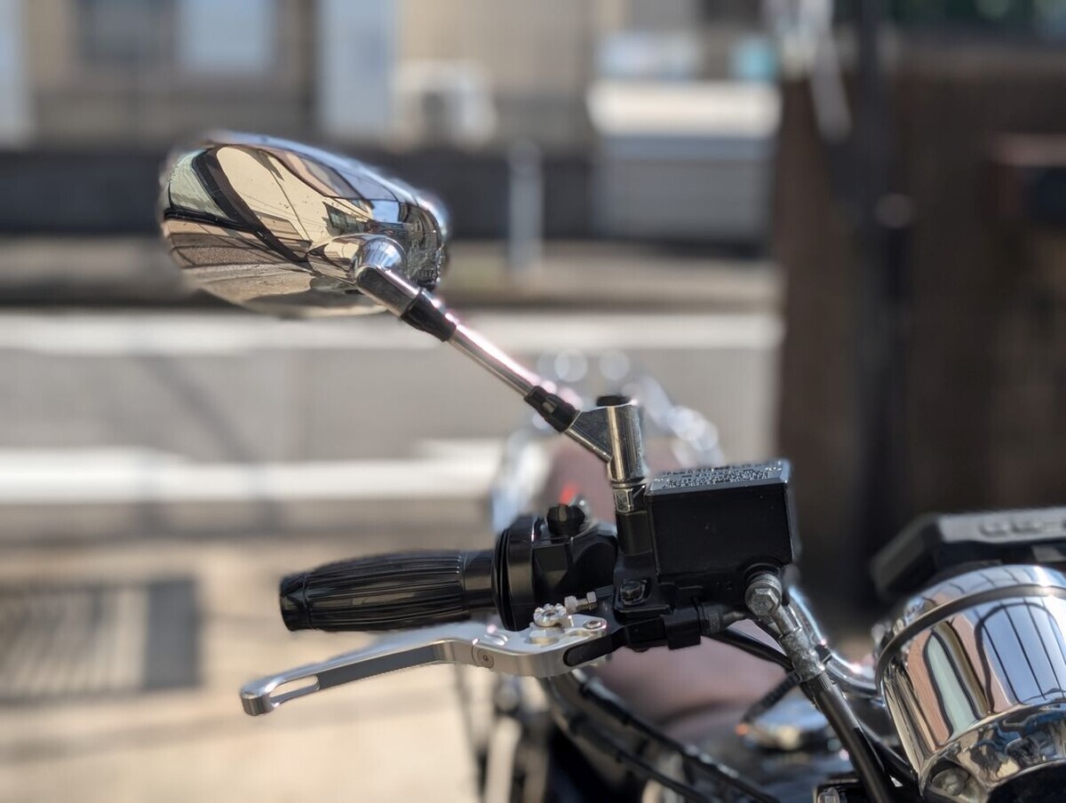 SR400: ミラーを交換してみる - 文書生活 : TEXT LIFE