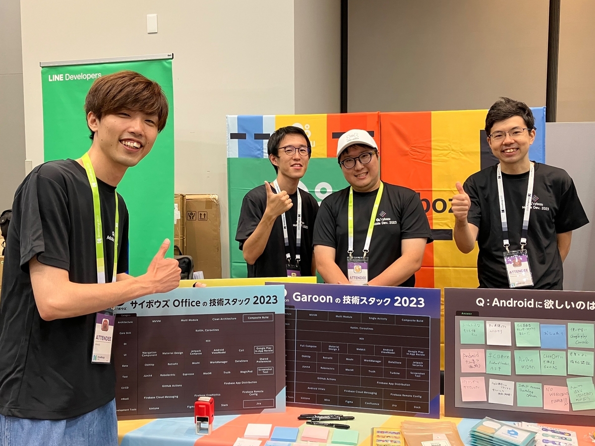 弊社のブース with Androiders