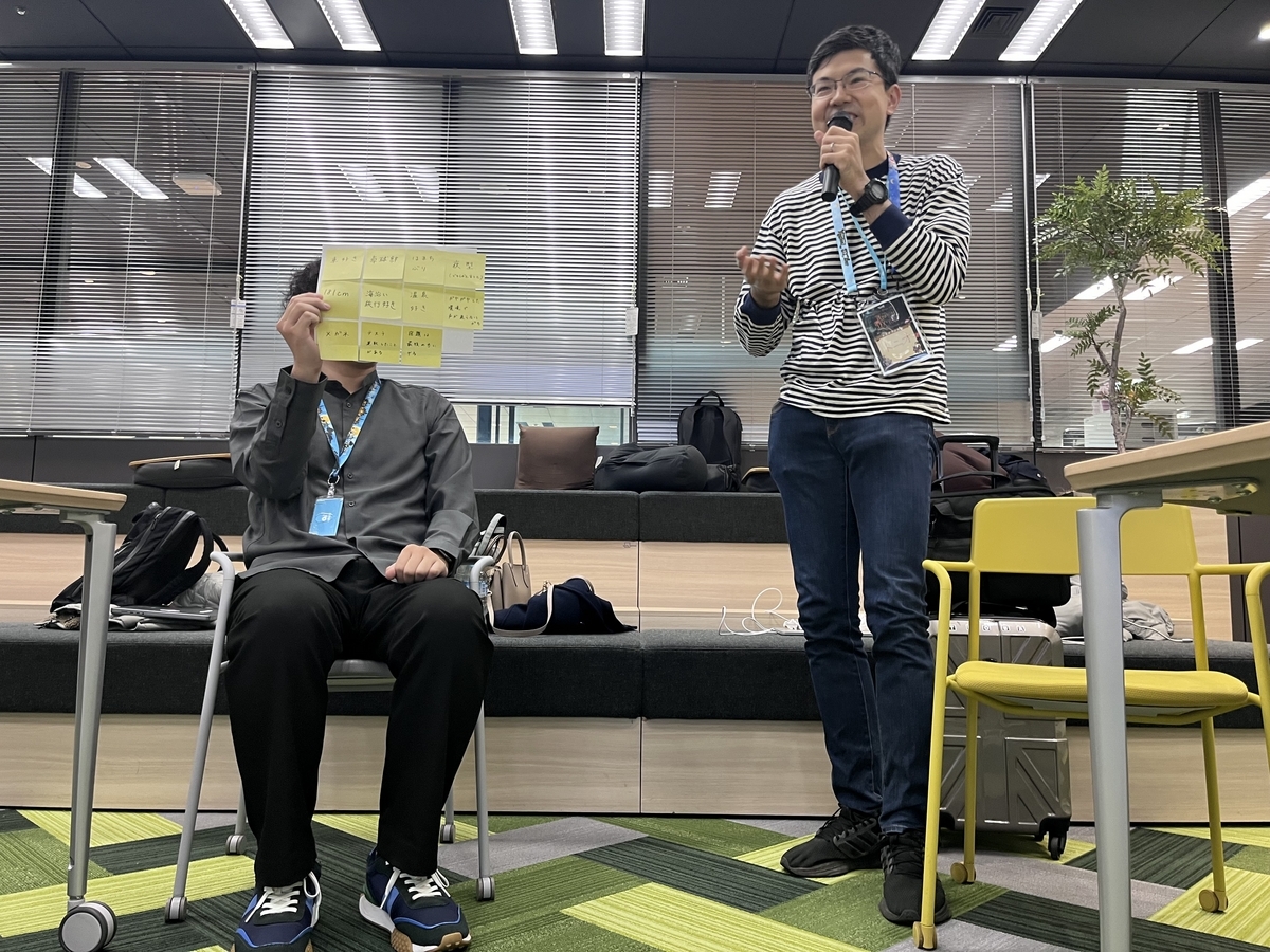 共通点探しの発表の様子