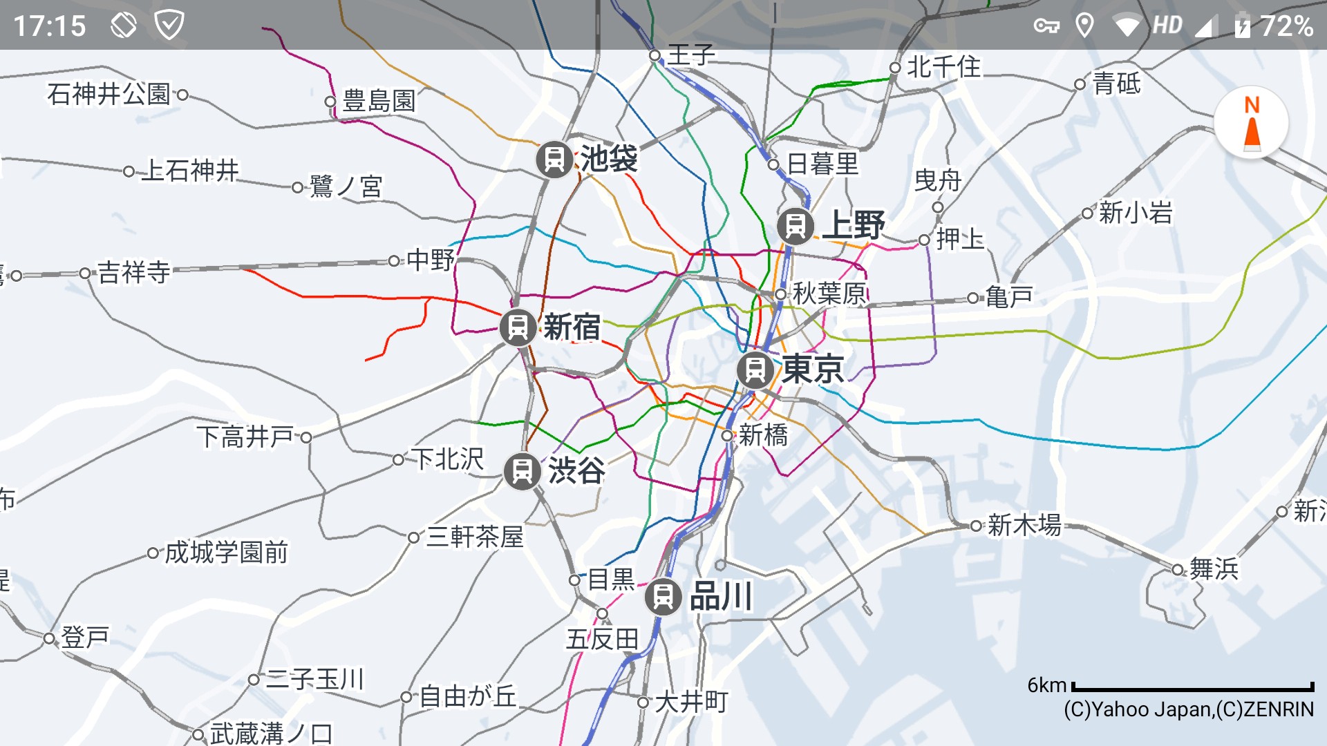 路線図表示もある