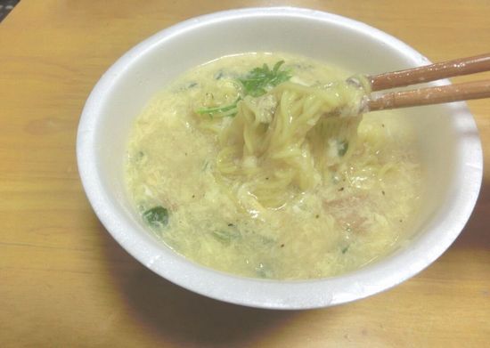 とろみ卵でボリュームアップあんかけラーメン f:id:yentame_02:20180301124957j:plain
