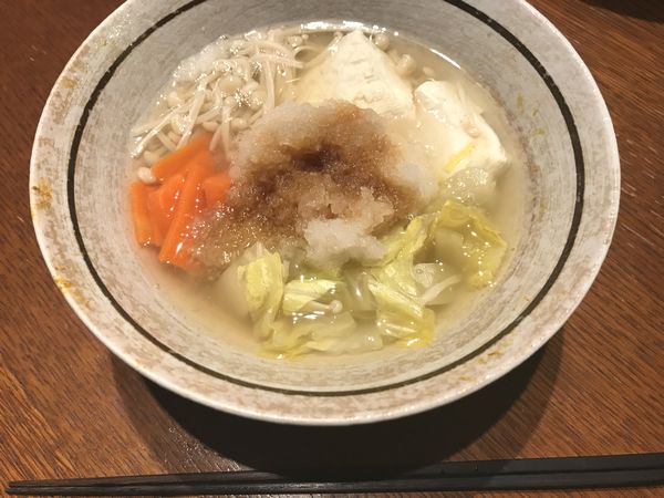 電子レンジで作れる湯豆腐 f:id:yentame_02:20180312124803j:plain
