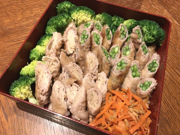 野菜の肉巻き f:id:yentame_02:20180328113731j:plain