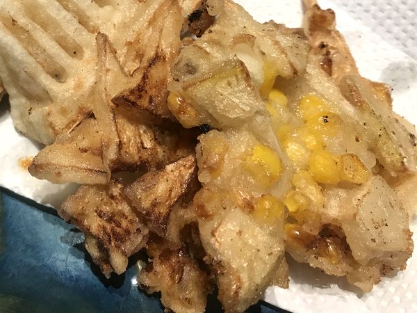 筍とコーンのかき揚げ 筍とコーンのかき揚げ