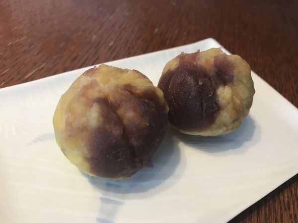 さつまいもの茶巾絞り さつまいもの茶巾絞り