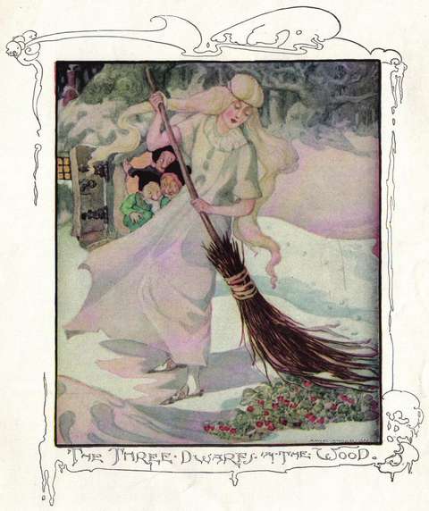 anne-anderson-three-dwarfs-in-the-wood