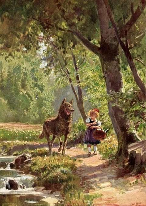 little-red-riding-hood-postcard-paul-hey