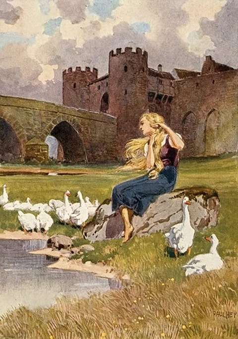 goose-girl-postcard-paul-hey