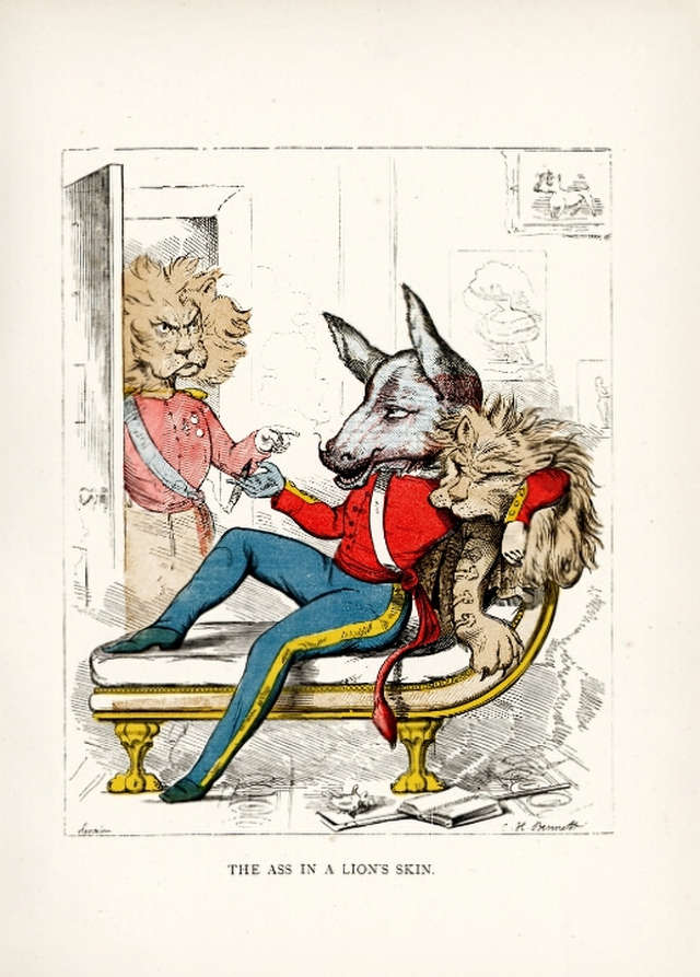 the-ass-in-lions-skin-by-charles-henry-bennett