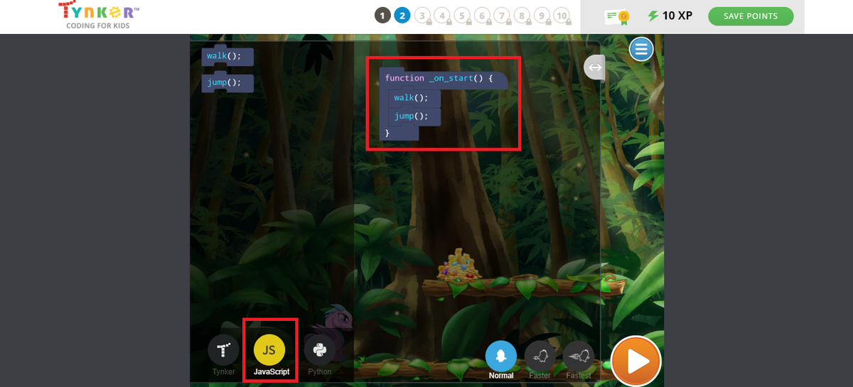 Tynker（ティンカー）Dragon Blast（ドラゴンブラスト）アクティビティ