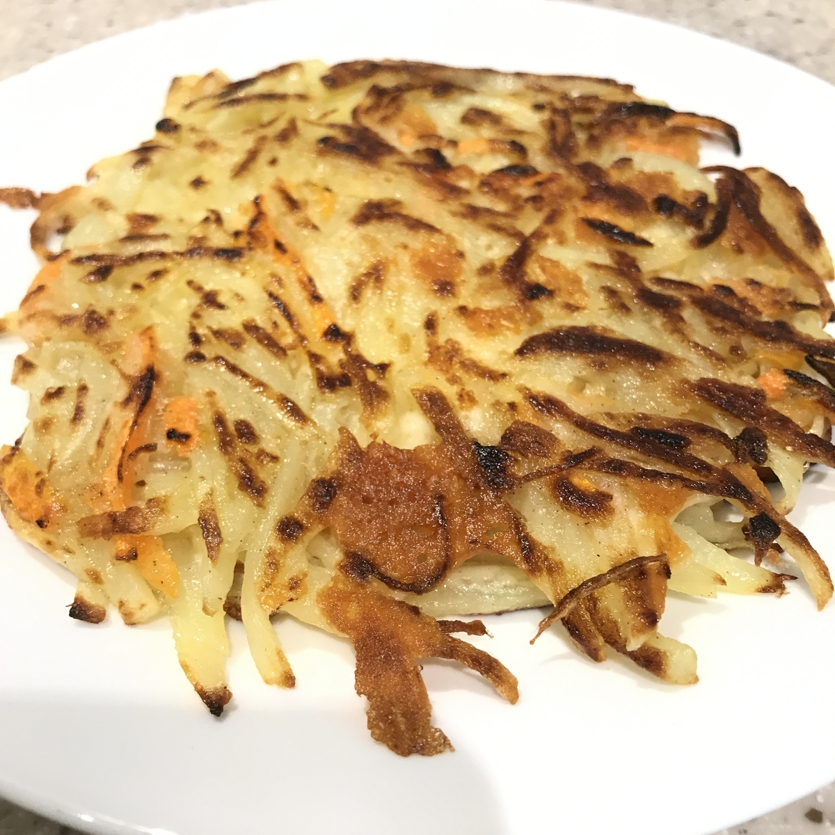 鶏もも肉のソテー じゃがいものガレット にんじんのグラッセ プログラマ飯