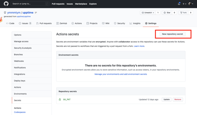 Repository Secrets