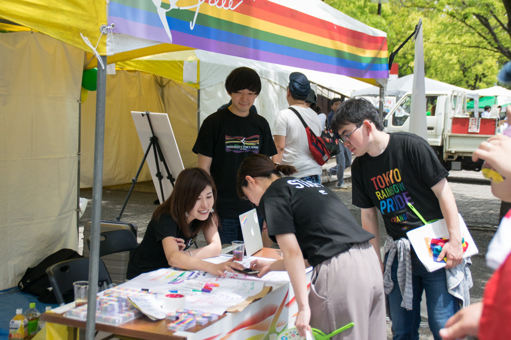 Tokyo Rainbow Pride出展時の写真