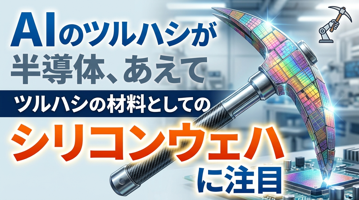 AIのツルハシが半導体、あえてそのツルハシの材料に注目