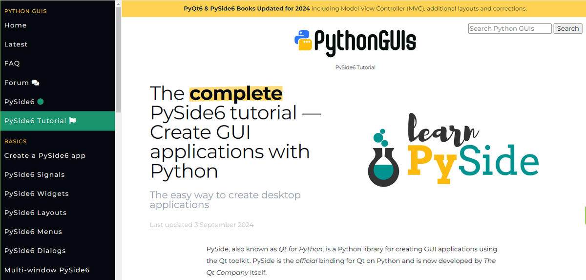 【Pyside6のチュートリアルを試す】第1回 - Pythonの利用と情報