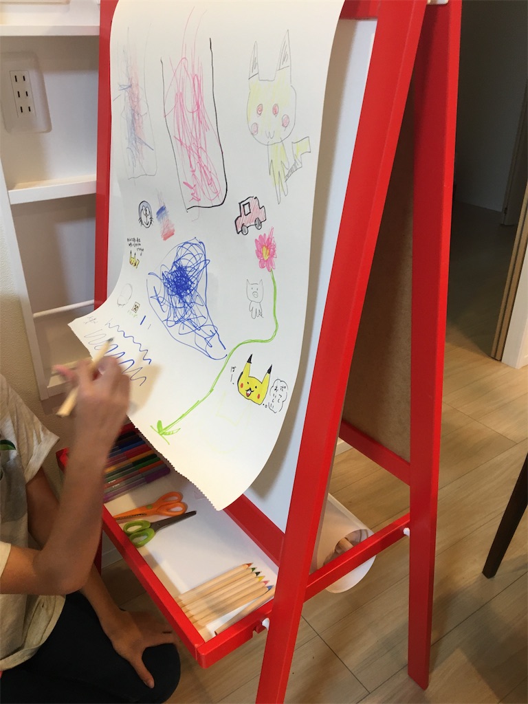 23日目 のびのびとお絵かきがしたいのでIKEAのモーライーゼルを