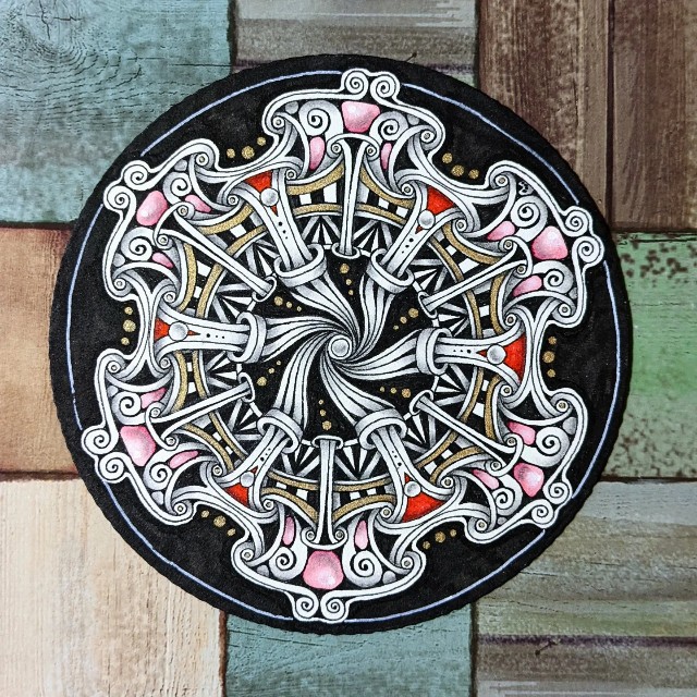 ハギンズというタングル - 中嶋洋子のぐるぐるゼンタングル®