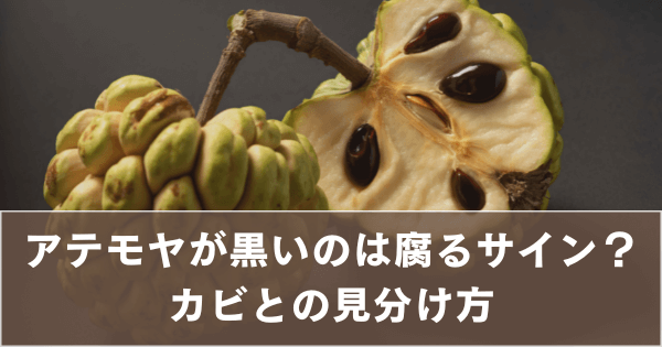 アテモヤが黒いのは腐るサイン？カビとの見分け方と食べていい状態 - 日々の知恵ブログ
