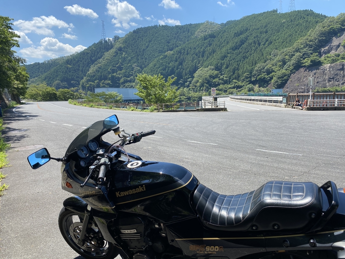 ダイマグ割れたーーー(GPZ900R) 矢作ダム - kawasaki家の帰国子女三