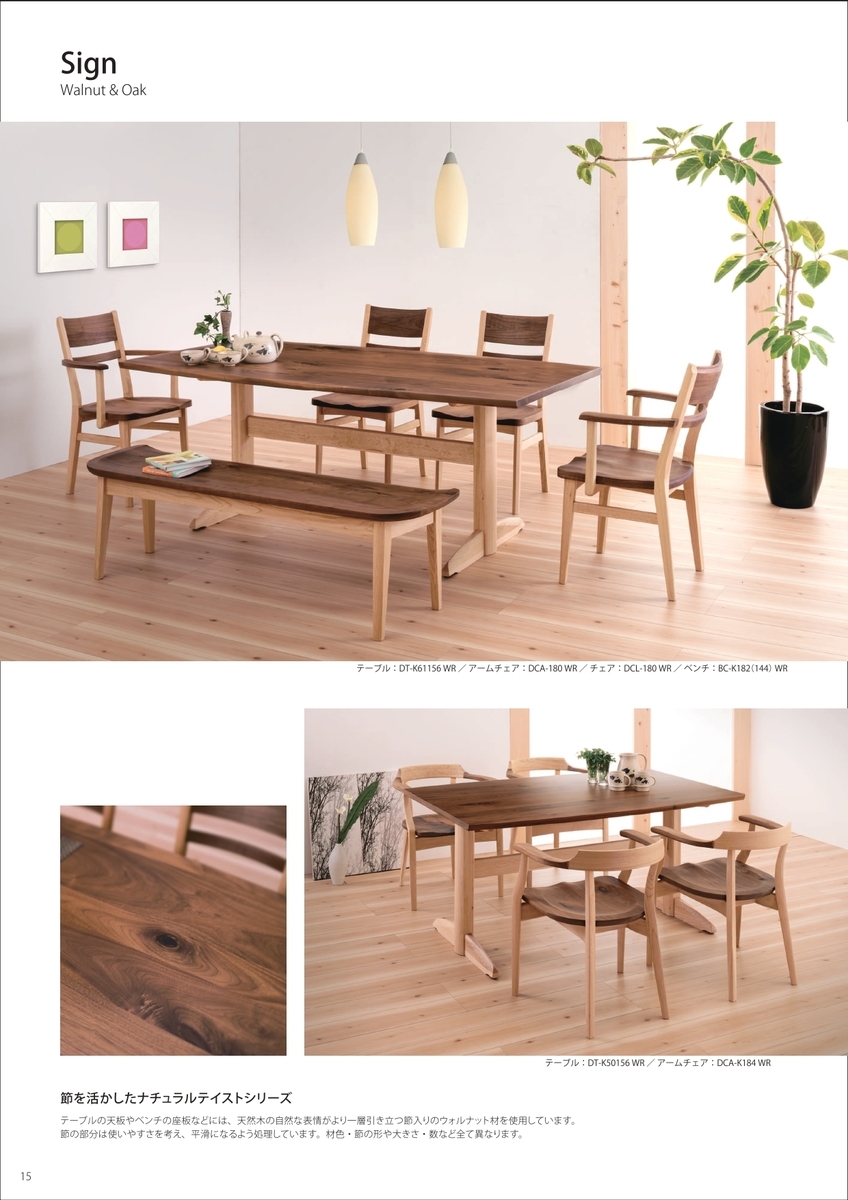 イバタインテリア 他色違い出品あり イバタインテリア ウォールナットとオーク材を組み合わせたツートン