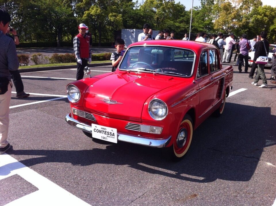 2014年5月10日の写真から。トヨタ博物館所蔵の日野コンテッサ900