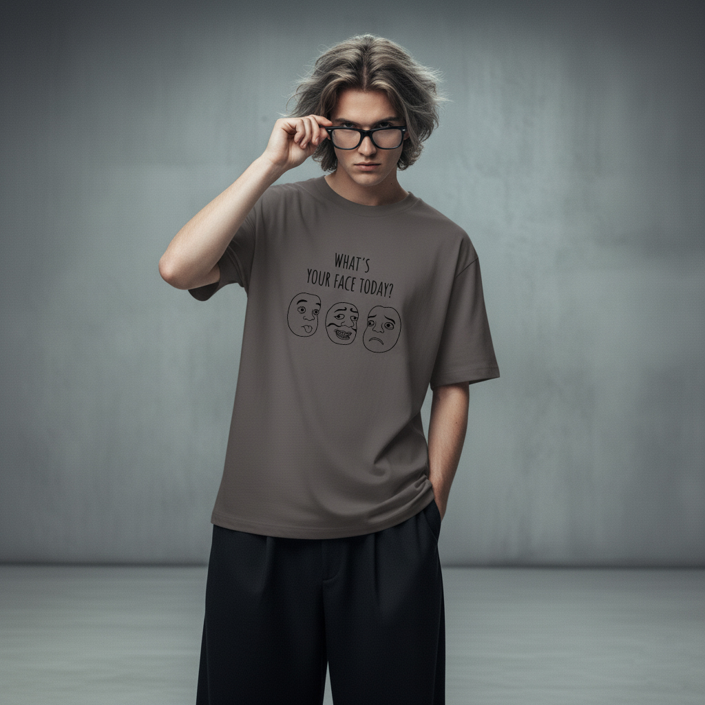 あなたの今日の顔は？浮世絵エキゾチック表情Tシャツ