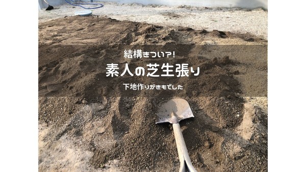 結構きつい 素人の芝生張り 下地作りがきもでした 家づくり家しごと