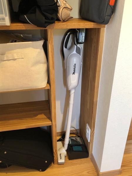 掃除機が入っている状態