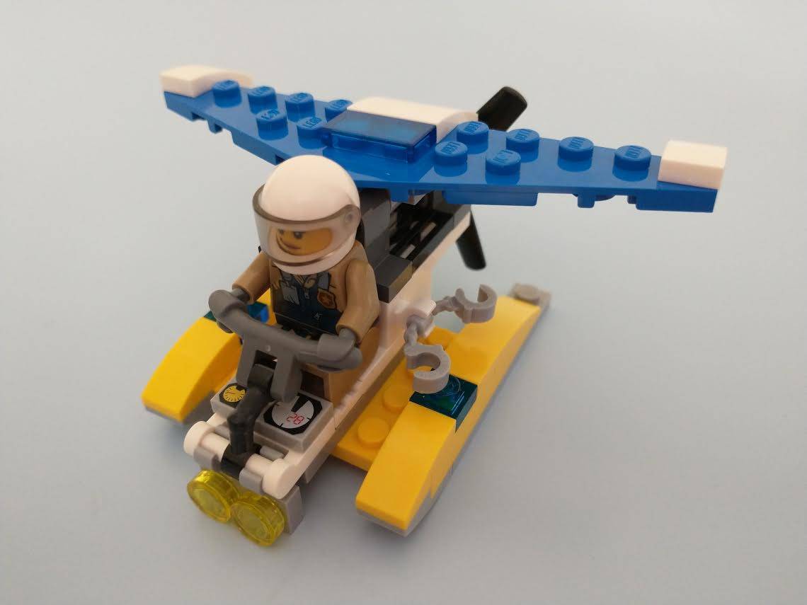 水上飛行機に乗ってパトロール。LEGO 30359レビュー - よう先生の日々
