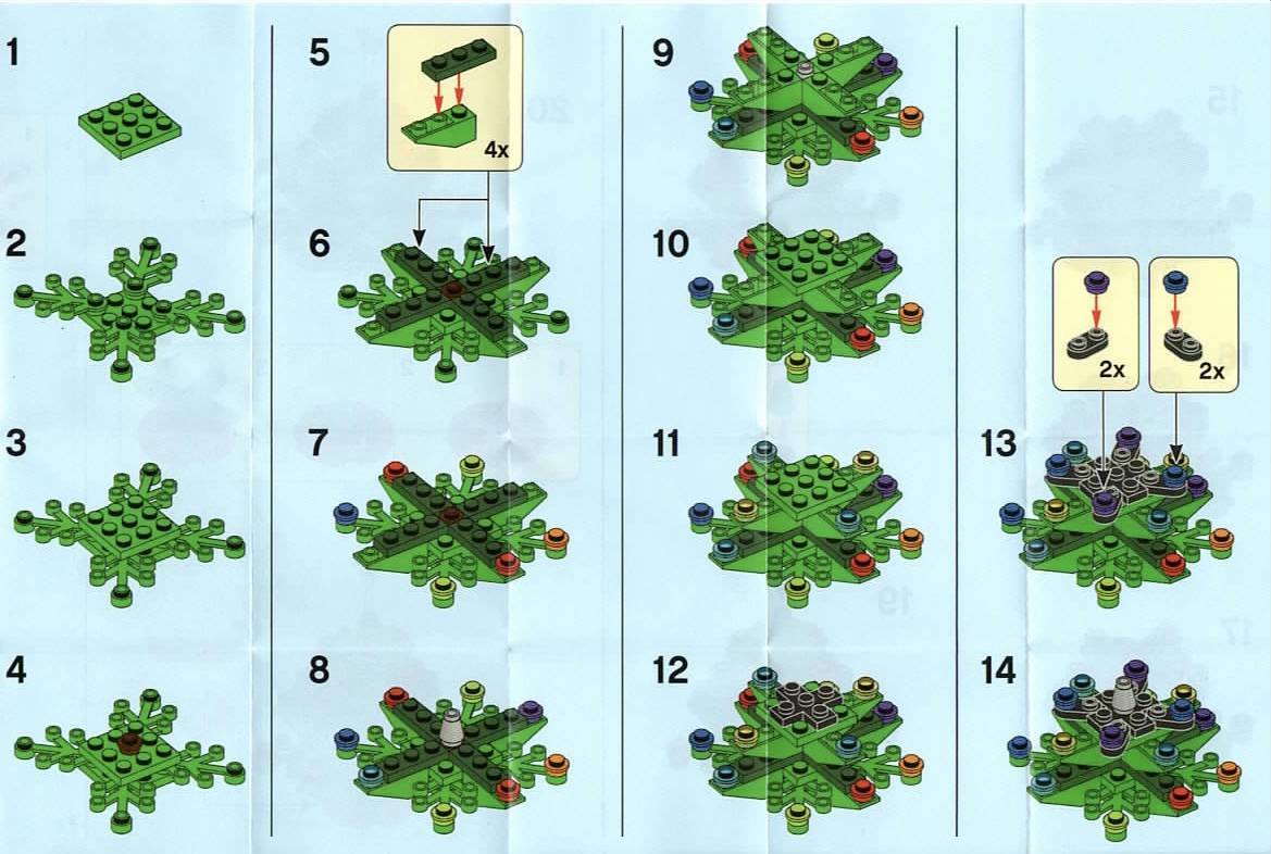 レゴ®クリエイター：LEGO® 30576 ミニツリーに小さく輝く星がキュート