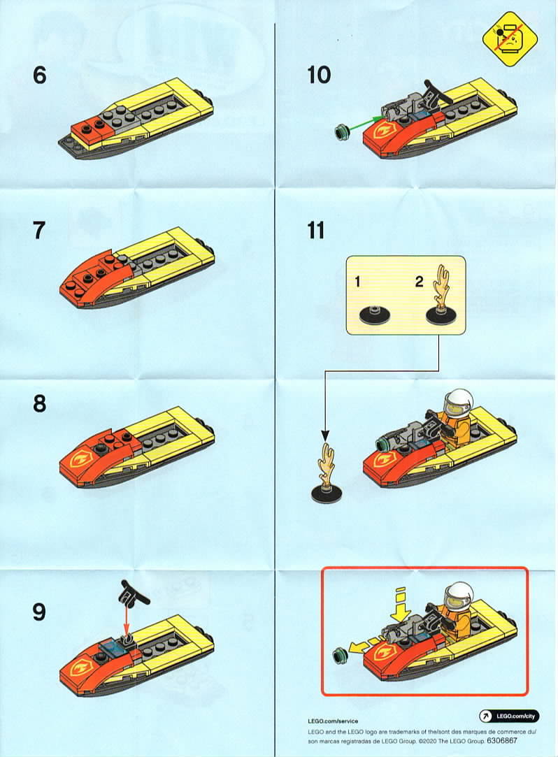 レゴ®シティの消防水上バイク。LEGO® 30368レビュー。 - よう