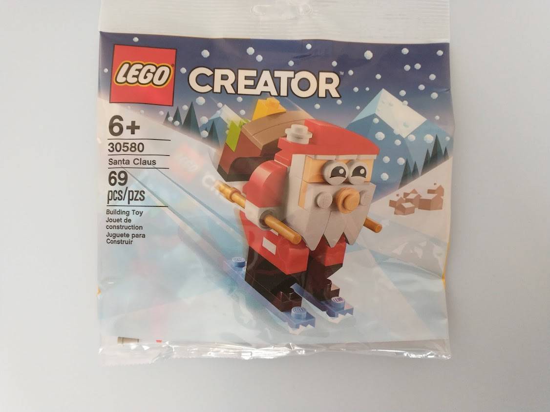 スキーで滑るサンタさん！レゴ®クリエイター LEGO®30580のポリバッグ