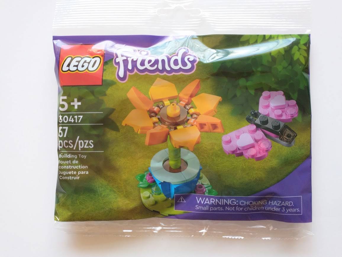 レレ出品 レゴ®︎フレンズ：LEGO®︎30417 お花と蝶々のミニセット、ハートパーツ