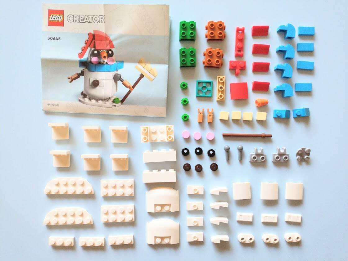 コレクション  頭がクルクル回る雪だるま！レゴ®クリエイターLEGO®30645のポリバッグ
