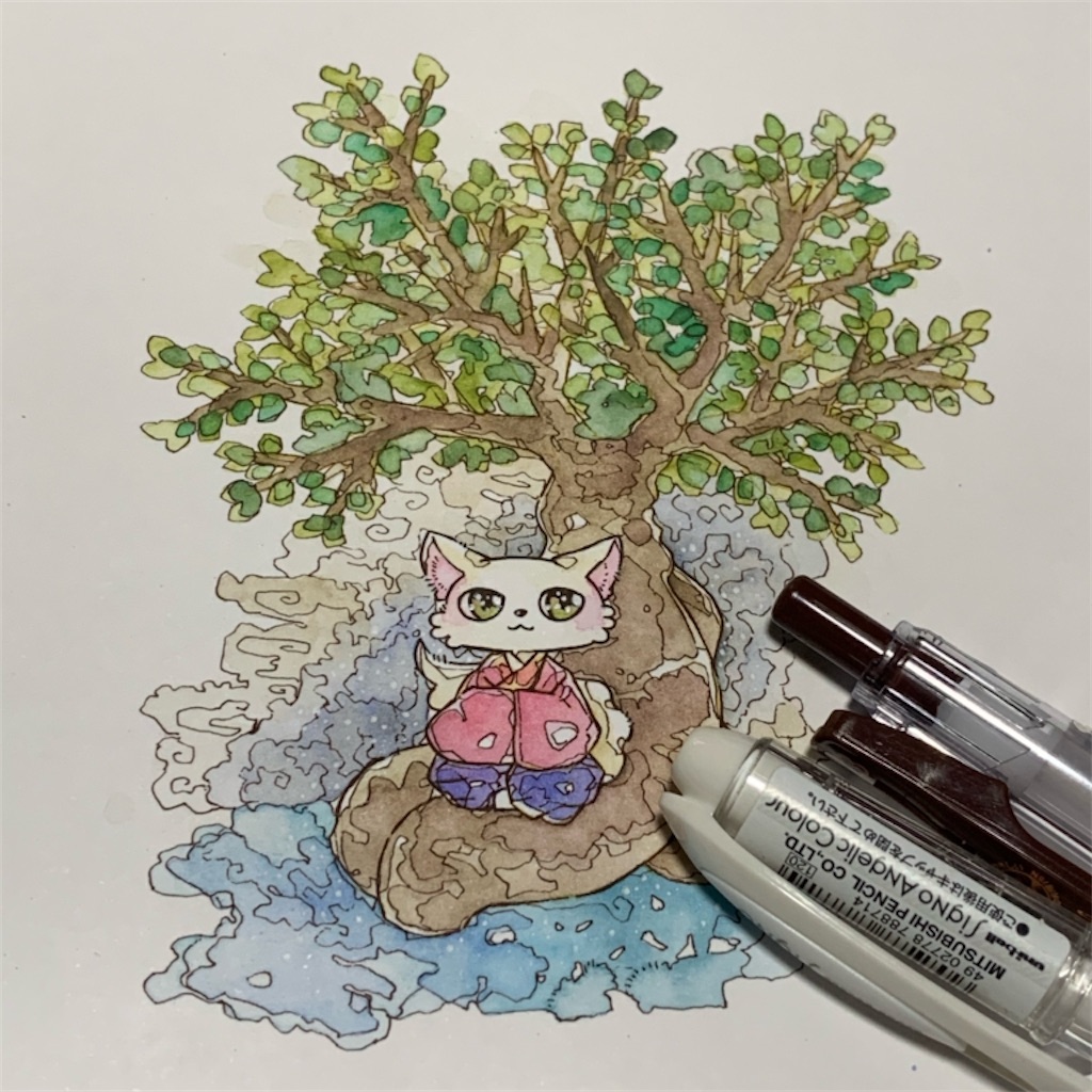 ガジュマルを描く - お絵かきブログ／絵を描いて見えたもの