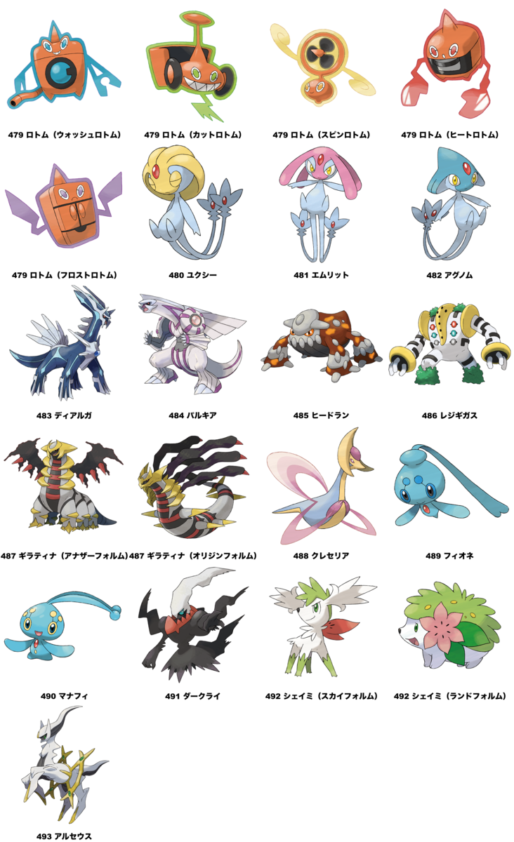 ポケモンレジェンズ アルセウス】内定・追加ポケモン一覧
