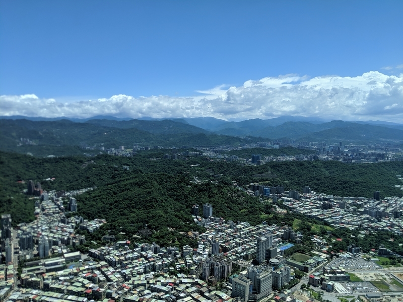 台北101の展望台から南側