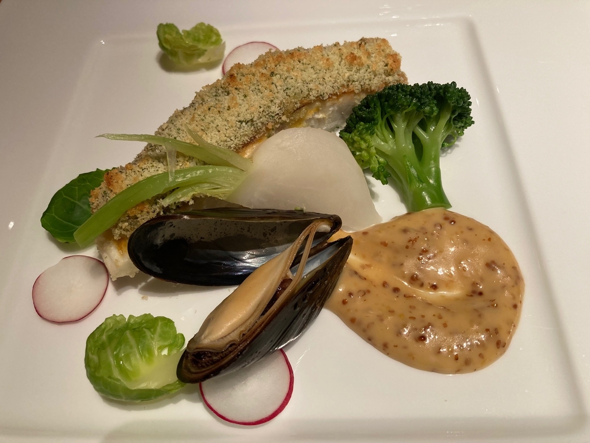 ハイアットリージェンシー東京、カフェ、ホテルディナー、ウィンターコース、真鯛
