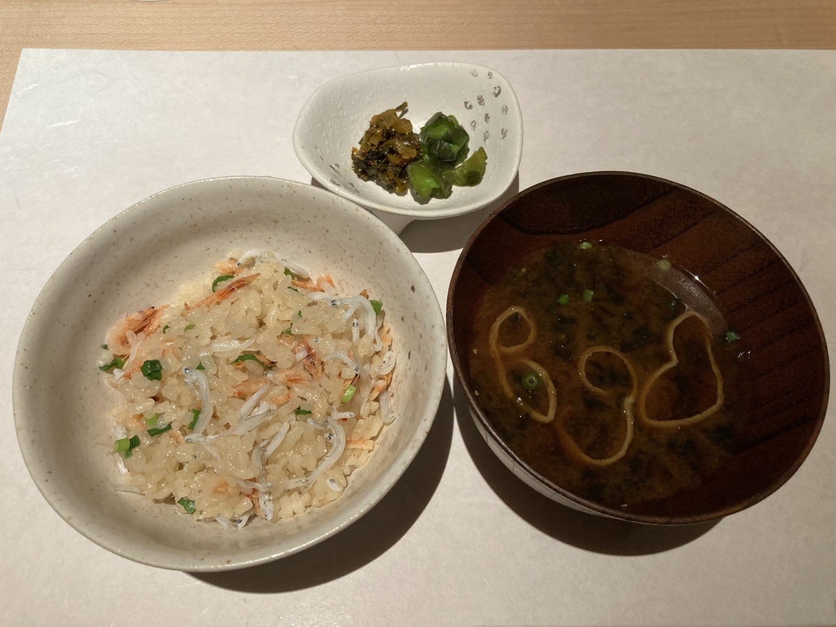 桜エビ、しらす、釜飯、夏下冬上、ご飯